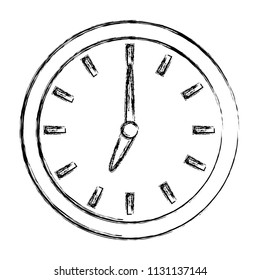 grunge circle clock object icon style