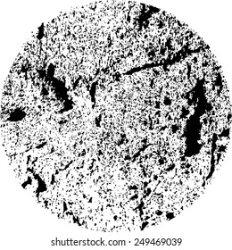 grunge Circle Element for your Design . Rubber Stamp Texture . Distress Border Frame . 