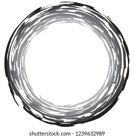 Grunge circle frame