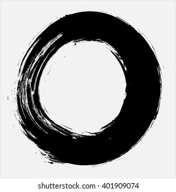 grunge circle frame border icon, vector illustration design element