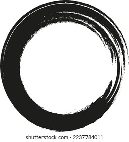 Grunge circle. Frame. Design element for banner, poster, card, invitation, flyer, social media.