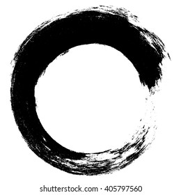 Grunge circle frame, vector illustration