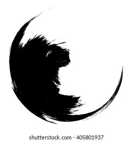 Grunge circle frame, vector illustration