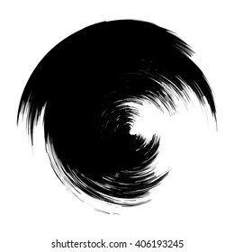 Grunge circle frame, vector illustration