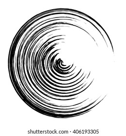 Grunge circle frame, vector illustration