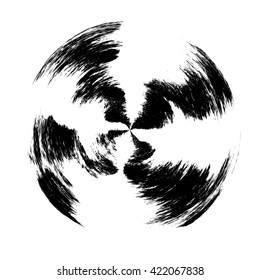 Grunge circle frame, vector illustration