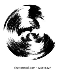 Grunge circle frame, vector illustration