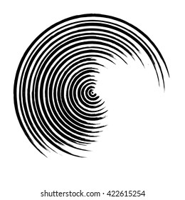 Grunge circle frame, vector illustration