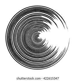 Grunge circle frame, vector illustration