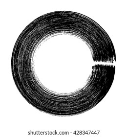 Grunge circle frame, vector illustration