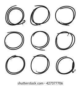 grunge circle marker for marking text