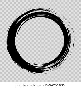 Grunge circle on a transparent background. Creation of backgrounds, design elements, logos and decorative elements. Grunge circle on a chessboard.