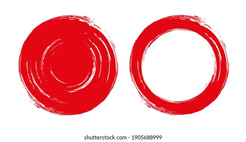Grunge and circle road sign.