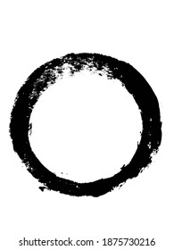 Grunge Circle Round Frame Background