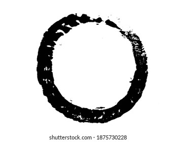 Grunge Circle Round Frame Background