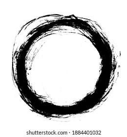 Grunge Circle Round Frame Background