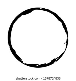 Grunge circle. Grunge round shape. Grunge banner. Vector illusration