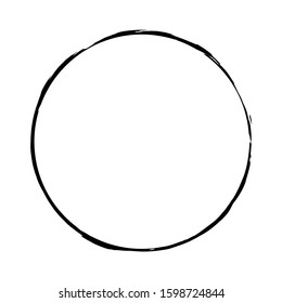 Grunge circle. Grunge round shape. Grunge banner. Vector illusration