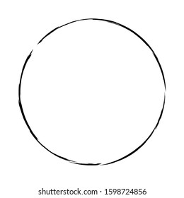 Grunge circle. Grunge round shape. Grunge banner. Vector illusration