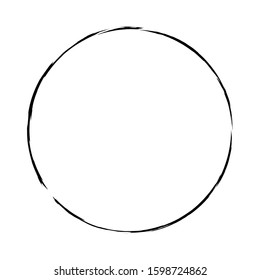 Grunge circle. Grunge round shape. Grunge banner. Vector illusration