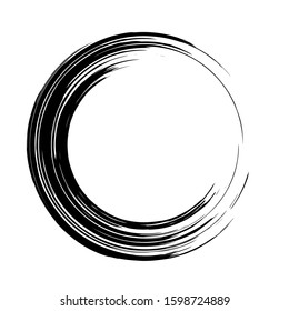 Grunge circle. Grunge round shape. Grunge banner. Vector illusration