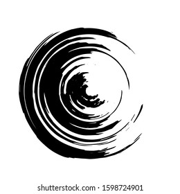 Grunge circle. Grunge round shape. Grunge banner. Vector illusration