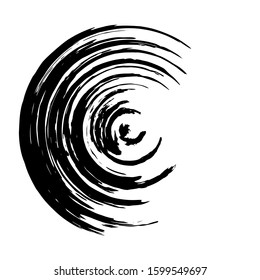 Grunge circle. Grunge round shape. Grunge banner. Vector illusration