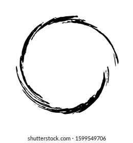 Grunge circle. Grunge round shape. Grunge banner. Vector illusration