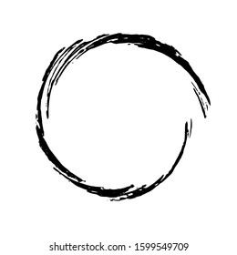 Grunge circle. Grunge round shape. Grunge banner. Vector illusration
