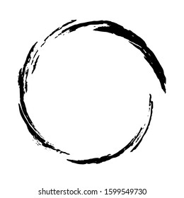 Grunge circle. Grunge round shape. Grunge banner. Vector illusration