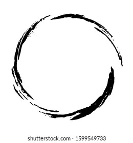Grunge circle. Grunge round shape. Grunge banner. Vector illusration