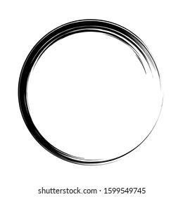 Grunge circle. Grunge round shape. Grunge banner. Vector illusration