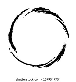 Grunge circle. Grunge round shape. Grunge banner. Vector illusration