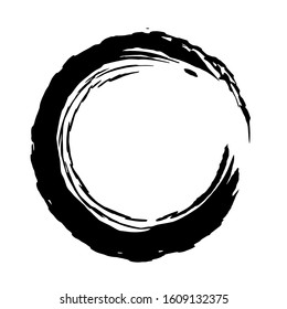 Grunge circle. Grunge round shape. Grunge banner. Vector illusration