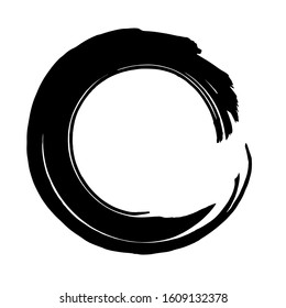 Grunge circle. Grunge round shape. Grunge banner. Vector illusration