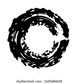Grunge circle. Grunge round shape. Grunge banner. Vector illusration