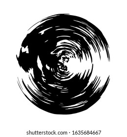 Grunge circle. Grunge round shape. Grunge banner. Vector illusration