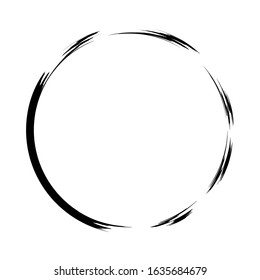 Grunge circle. Grunge round shape. Grunge banner. Vector illusration
