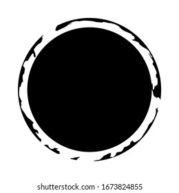 Grunge circle. Grunge round shape. Grunge banner. Vector illusration