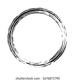 grunge circle, grunge round shape, grunge banner, vector illusration