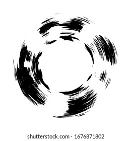 circulo grueso, forma redondeada gruesa, pancarta gruesa, ilustración vectorial