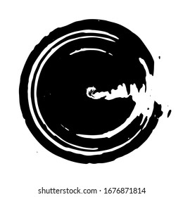 grunge circle, grunge round shape, grunge banner, vector illusration