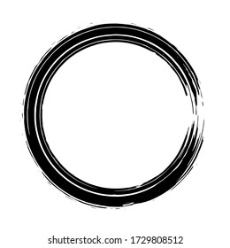 círculo de grunge, forma redondeada gruesa, pancarta gruesa, iluminación vectorial