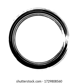 círculo de grunge, forma redondeada gruesa, pancarta gruesa, iluminación vectorial