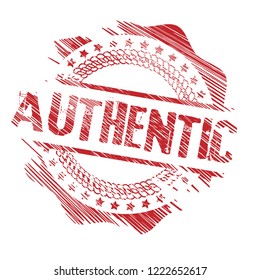 grunge circle rubber stamp with the text authentic. authentic rubber stamp, label, badge, logo,seal