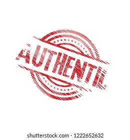 grunge circle rubber stamp with the text authentic. authentic rubber stamp, label, badge, logo,seal