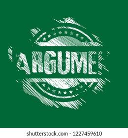 grunge circle rubber stamp with the text Argument. Argument rubber stamp, label, badge, logo,seal