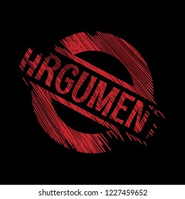grunge circle rubber stamp with the text Argument. Argument rubber stamp, label, badge, logo,seal