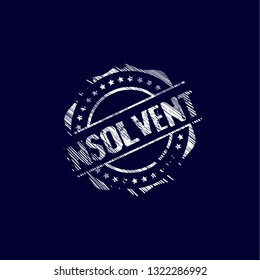 grunge circle rubber stamp with the text insolvent.grunge insolvent rubber stamp, label, badge, logo,seal. Designed for your web site design, logo, app, UI