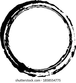 Grunge Circle Stamp Rahmenhintergrund